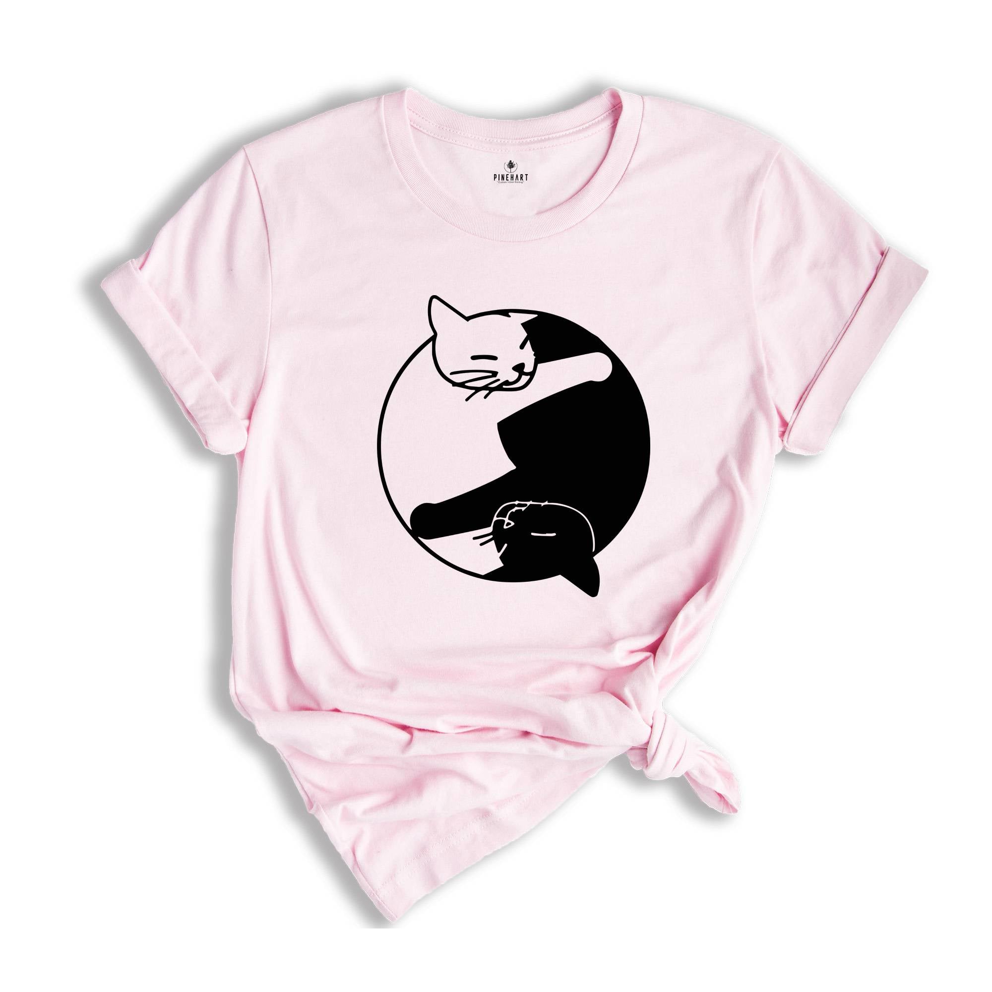 Cat Shirt Yin Yang T-shirt, Funny Cat Shirt, Cat Mom Gift, Cat Sweatshirt, Cat Mom Sweater, Yin Yang Cat Sweatshirt, Cat Lover Gift