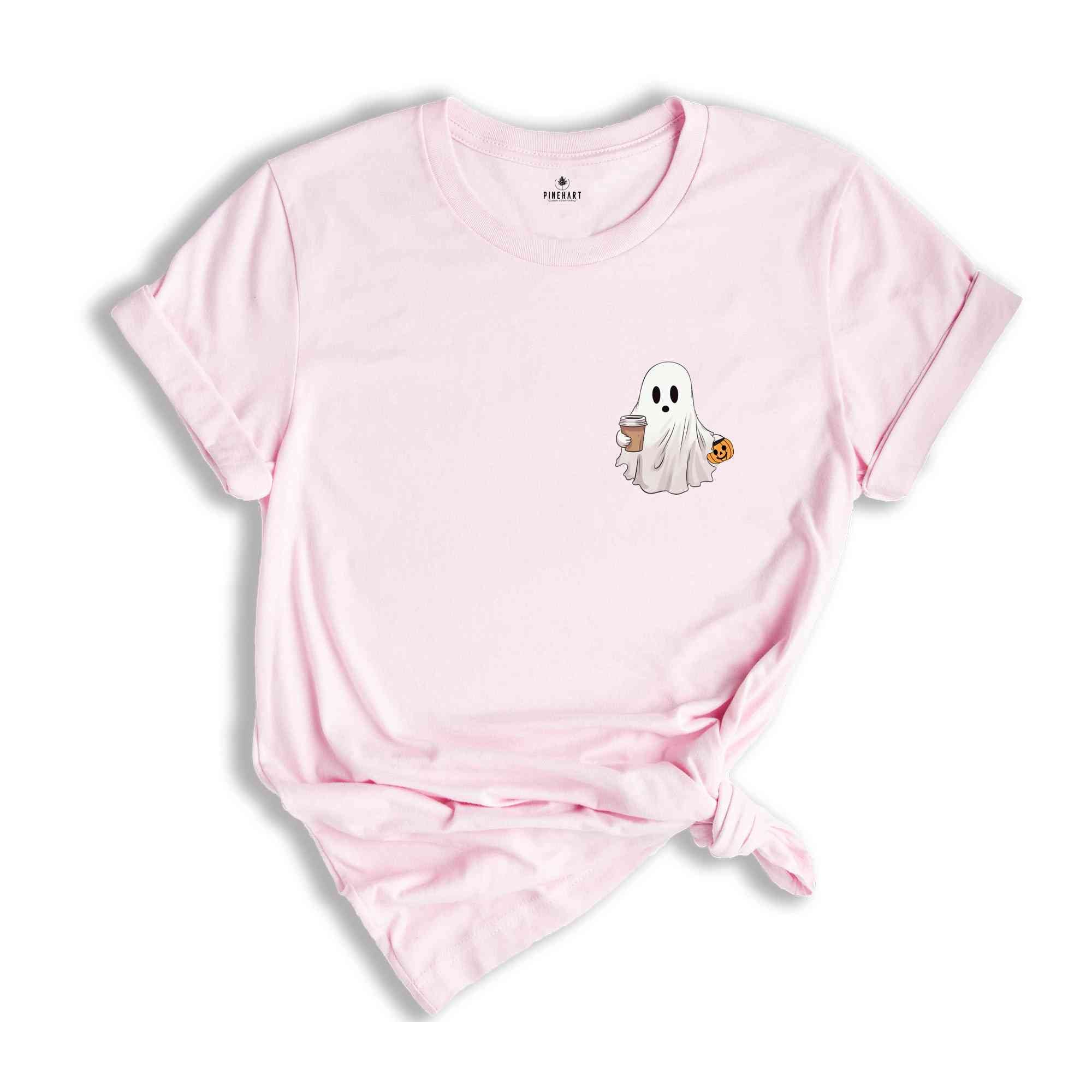 Cute Spooky Coffee Shirt, Womens Ghost Shirt, Spooky Season, Fall Coffee Lover Shirt, Halloween Party Shirt, Funny Ghost Shirts