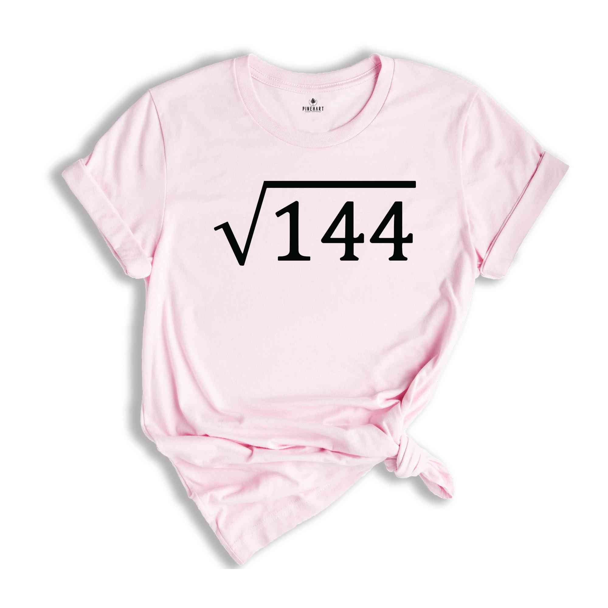 12th Birthday T-Shirt, Birthday Gift Ideas, Funny 12th Birthday Shirt, Birthday Gifts For Math Lovers, Math Lovers Tee