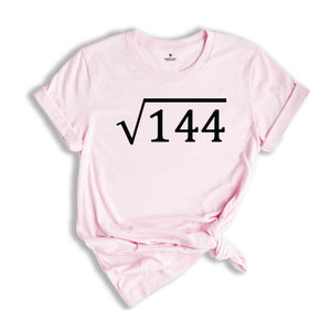 12th Birthday T-Shirt, Birthday Gift Ideas, Funny 12th Birthday Shirt, Birthday Gifts For Math Lovers, Math Lovers Tee