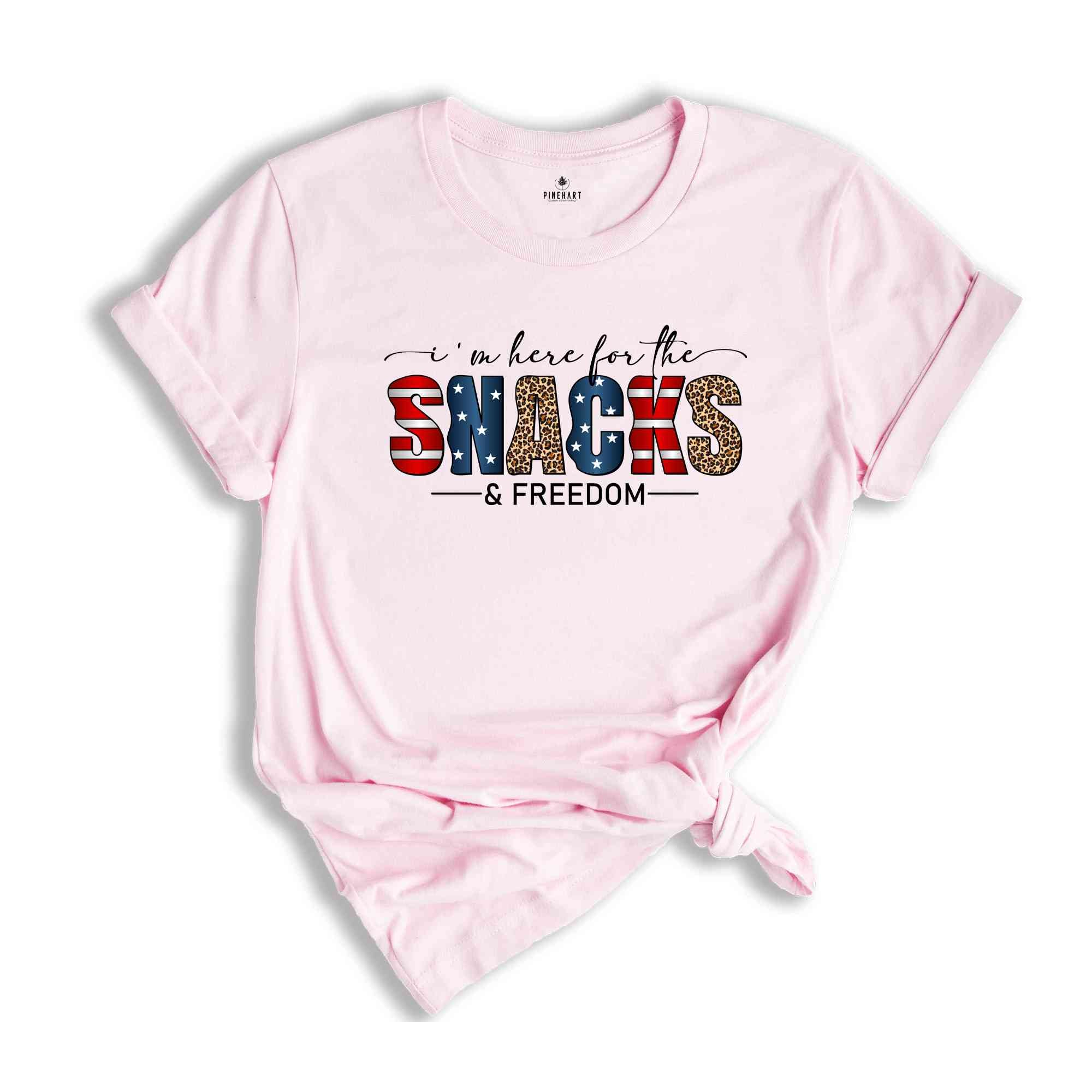 I'm Here For The Snacks Freedom Shirt, Patriotic Shirt, Independence Day Shirt, 4th Of July Shirt, Retro America Shirt