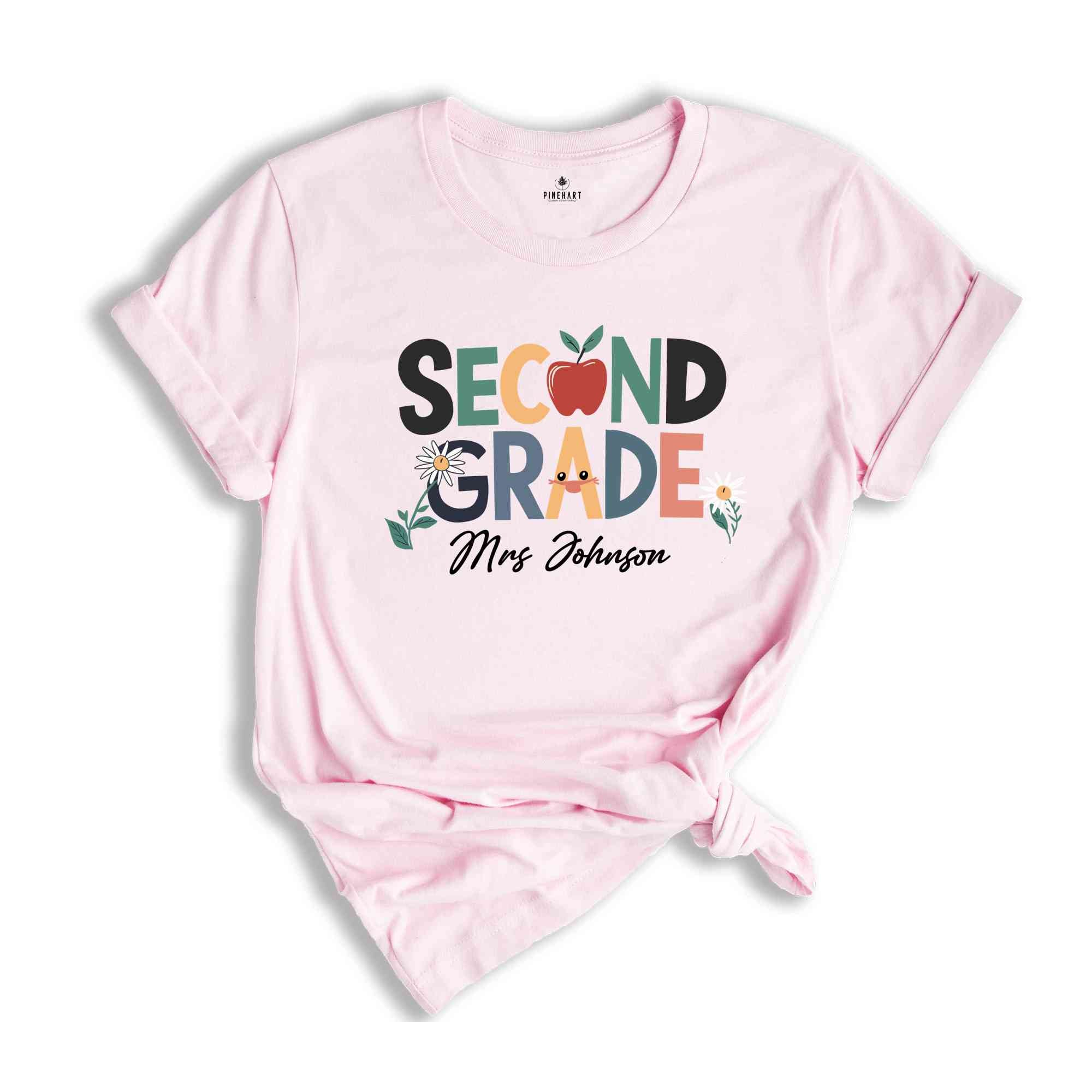 Custom Second Grade Teacher Shirt, Second Grade Dream Team Shirt, Personalized 2nd Grade Teacher Gift, Back to School Teach