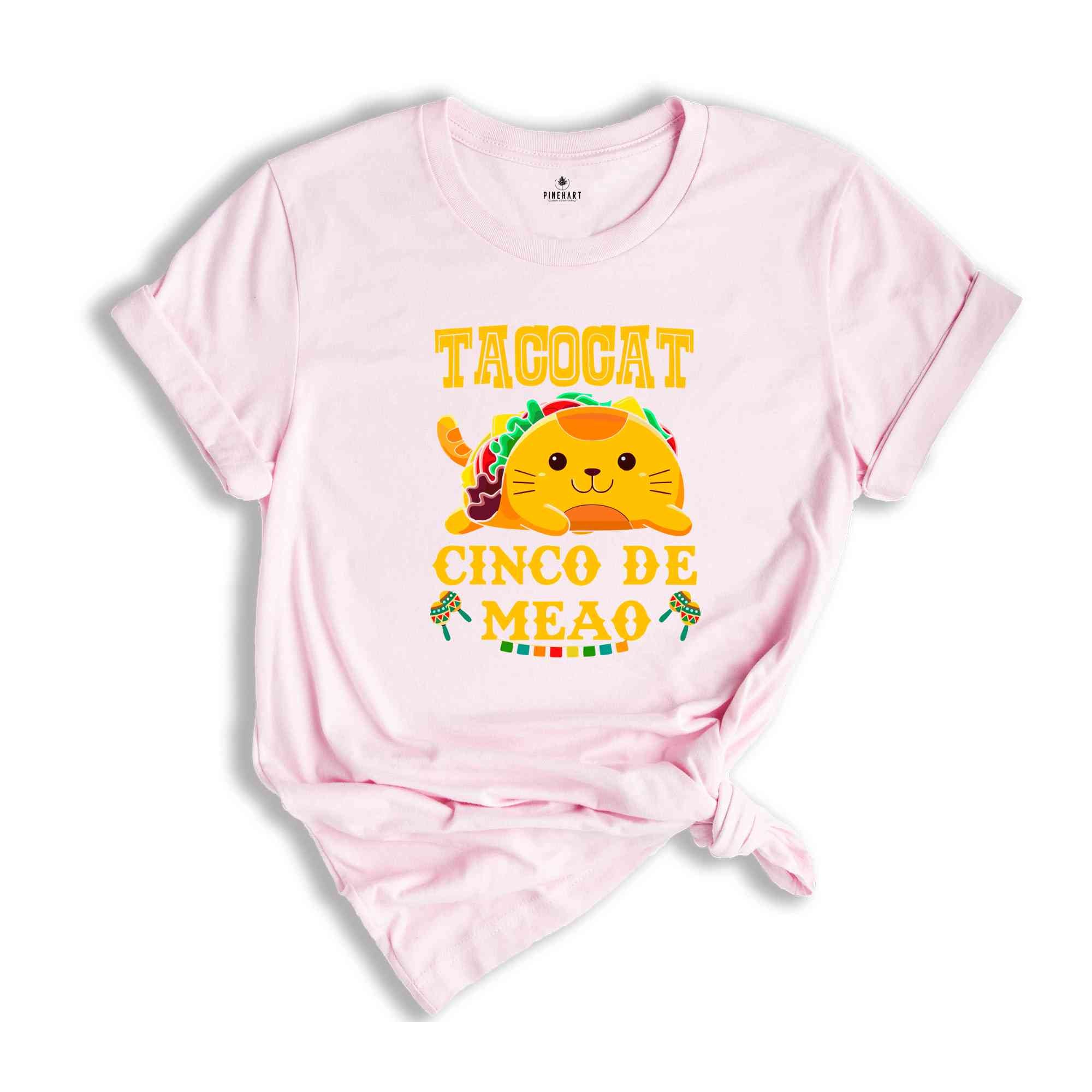 TacoCat Cinco De Meao Shirt, Taco Cat Shirt, Cute Taco Lover T-Shirt, Funny Cinco De Mayo Shirt, Mexican Food Lover Shirt, Kawaii Tacocat