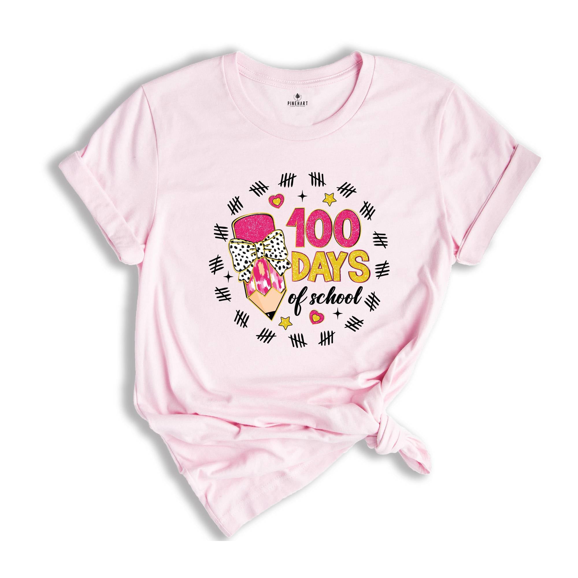 100 Days Of School Shirt, Retro Teacher Shirt, Teacher Shirt, 100 Days Shirt, Counting Teacher Shirt, Pencil Teacher Shirt, 100 Days Gift