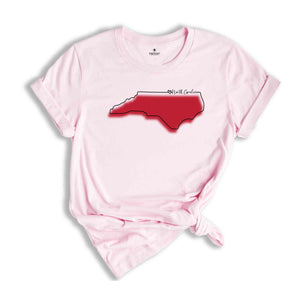 North Carolina State Shirt, North Carolina Map T-Shirt, Travel Gift Tee, North Carolina Shirt, North Carolina Lover Shirt