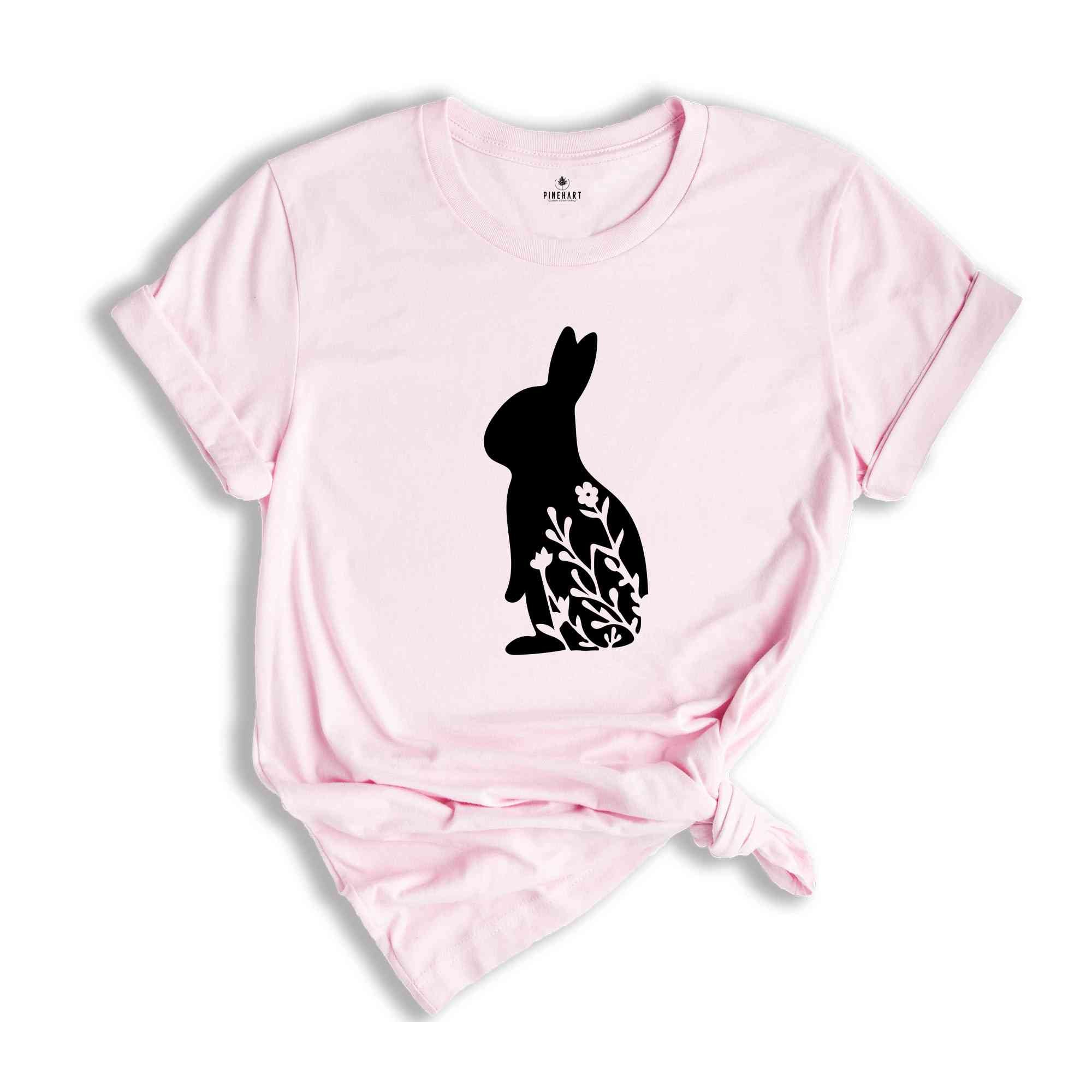 Easter Bunny Shirt, Floral Shirt, Easter Shirt, Cute Easter Shirt, Trendy Shirt, Christian Shirt, Happy Easter Shirt