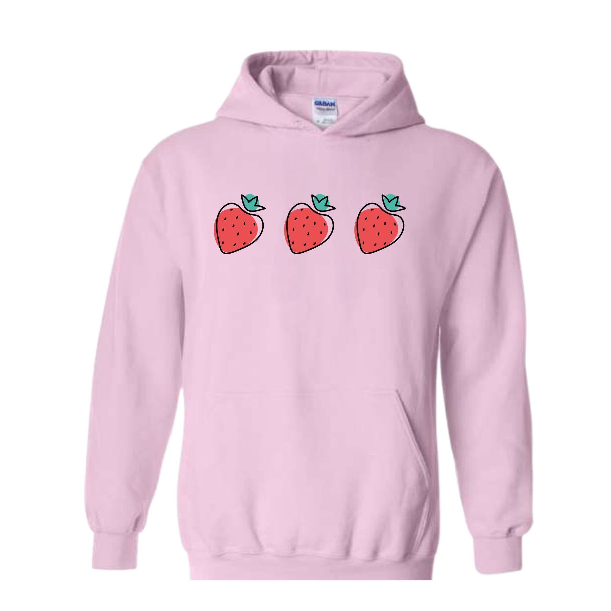 Strawberry Woman Sweatshirt, Strawberry Hoodie, Red Strawberry, Strawberry Gift For Women, Cute Strawberry Sweatshirt, Gardening Sweatshirt