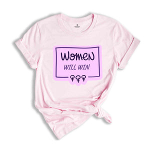 Women Will Win Shirt, President Kamala Harris 2024 Shirt, Madam President Kamala Harris Shirt, Election Shirt