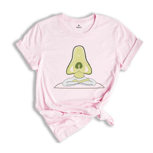 Cute Yoga Shirts, Yoga Gifts, Custom Yoga Shirt, Pocket Tees, Avocado Yoga T-Shirt, Gifts for Her, Avocado Graphic Tees, Shirts for Women