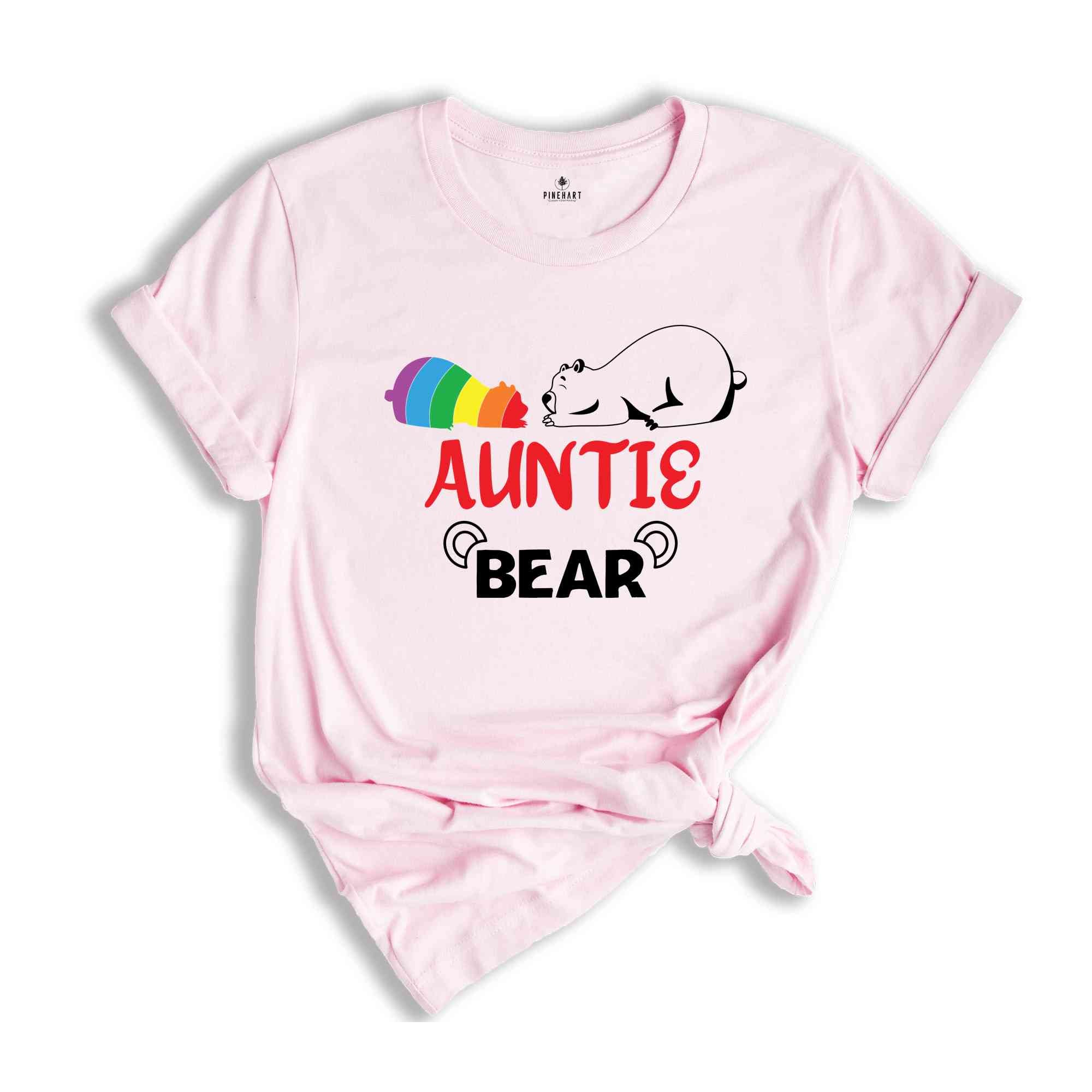 Auntie Bear LGBT Shirt, Support LGBT Shirt, Pride Month Shirt, Queer Shirt, Gay Pride Shirt, Rainbow Shirt, Equality Shirt, Pride Ally Shirt