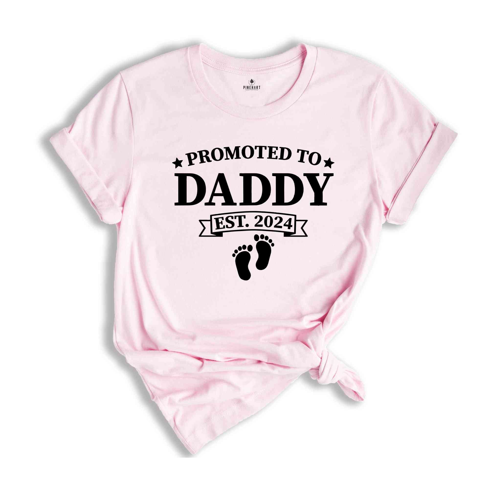 Baby Announcement, Promoted to Mommy and Daddy Est 2024, New Mother Shirt, New Father Shirt, New Parents Shirt, New Mommy Tee