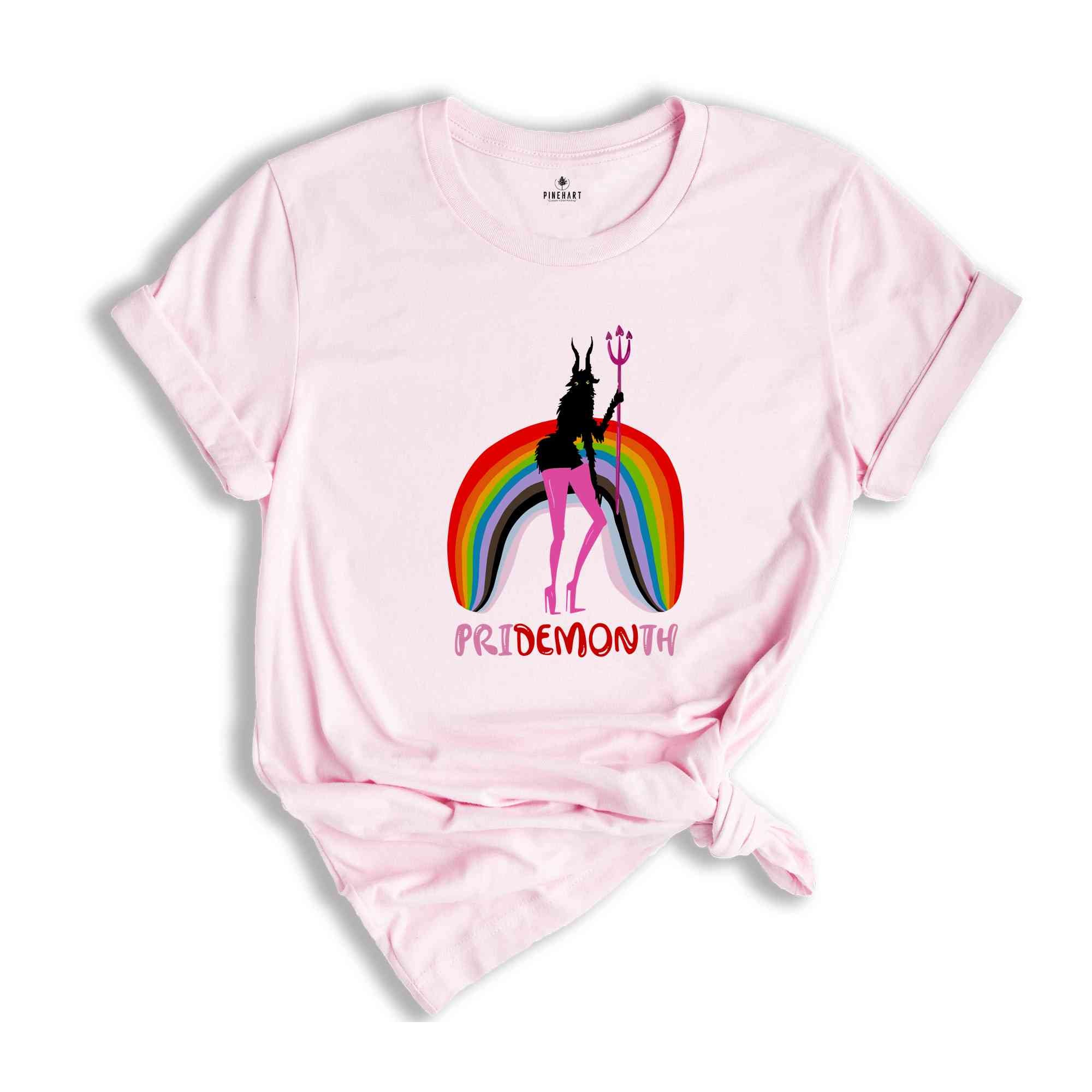 Pridemonth Shirt, Demon Shirt, LGBT Shirt, Pride Month Shirt, Rainbow Pride Shirt, Love Is Love Shirt