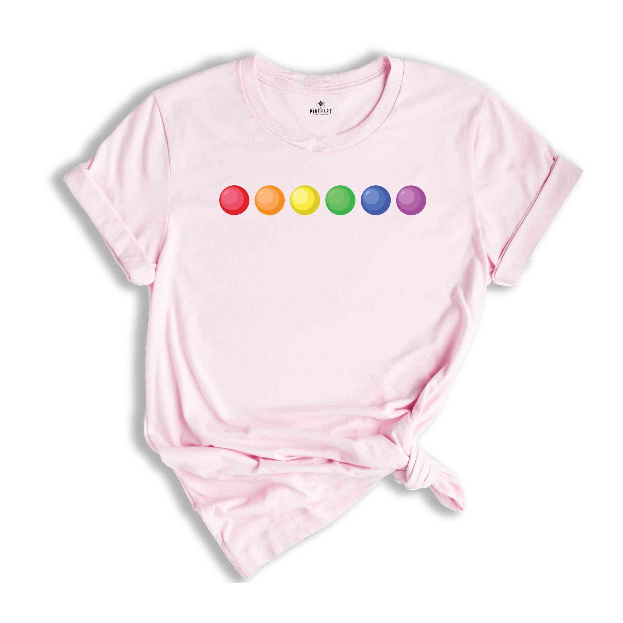 Prideful Rainbow LGBT Shirt, Colorful Tee for LGBTQ+ Supporters, Rainbow Pride Shirt, Pride Ally Tee, Love Is Love Shirt, Pride Parade Shirt