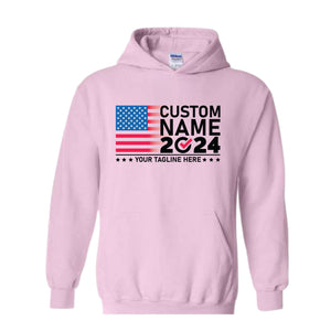 2024 Custom Election Sweatshirt, Election Sweatshirt Customized, Custom Name 2024 Election Sweatshirt, 2024 Election Gift