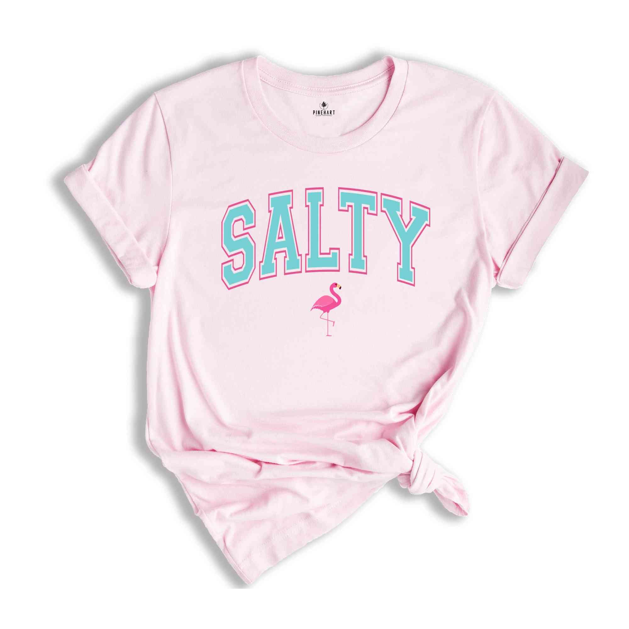 Salty Shirt, Trendy Beach Shirt, Beach Shirt, Flamingo Shirt, Vacation Shirt, Trendy Summer Shirt, Summer Shirt, Mom Shirt