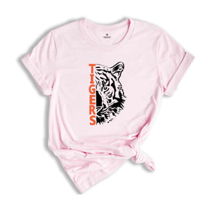 Tigers Mascot Shirt, Team Mascot Shirt, School Mascot T-Shirt, Tiger Team Spirit Shirt, Tigers School Shirt, Tigers Gift