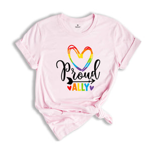 Proud Ally Shirt, Pride Shirt, LGBT Pride Shirt, Support LGBTQ Tee, Ally Shirt, Shirt for Gay, Lesbian Shirt, LGBT Shirt