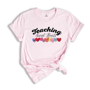 Teaching Sweethearts Shirt, Teacher Shirt, Teachers Love Shirt, Hearts Shirt, Teacher Valentine\'s Gift, Teaching Sweethearts Teacher Shirt