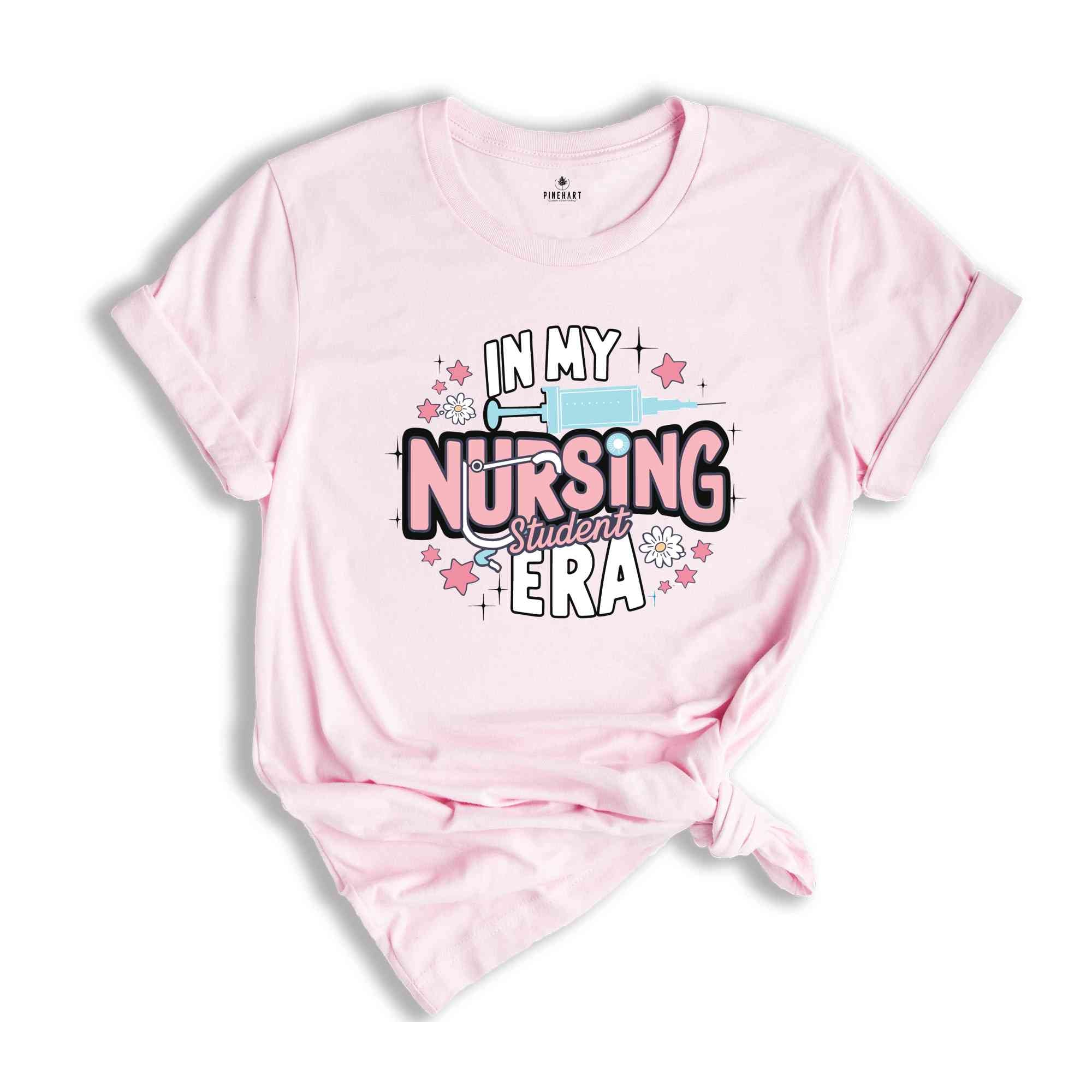 In My Nursing Student Era Shirt, Nurse T-shirt, Nursing Graduation Gift, Custom Nurse Shirt, Nursing School Tee, Gift For Nurse