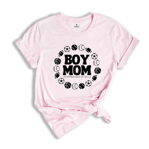 Boy Mom I’m Surrounded By Balls Shirt, Boy Mom Shirt, Boy Shirt, Mom Of Boys Shirt, New Mom Shirt, Funny Mom Shirt