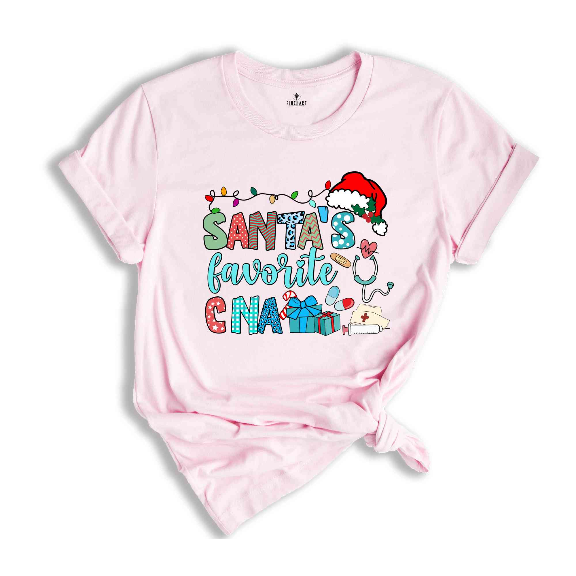 Santa's Favorite CNA Shirt, Nurse Assistant Shirt, Gift for Nurse, CNA Gift, Christmas Gift, Gift for Mom, Nursing Life Shirt