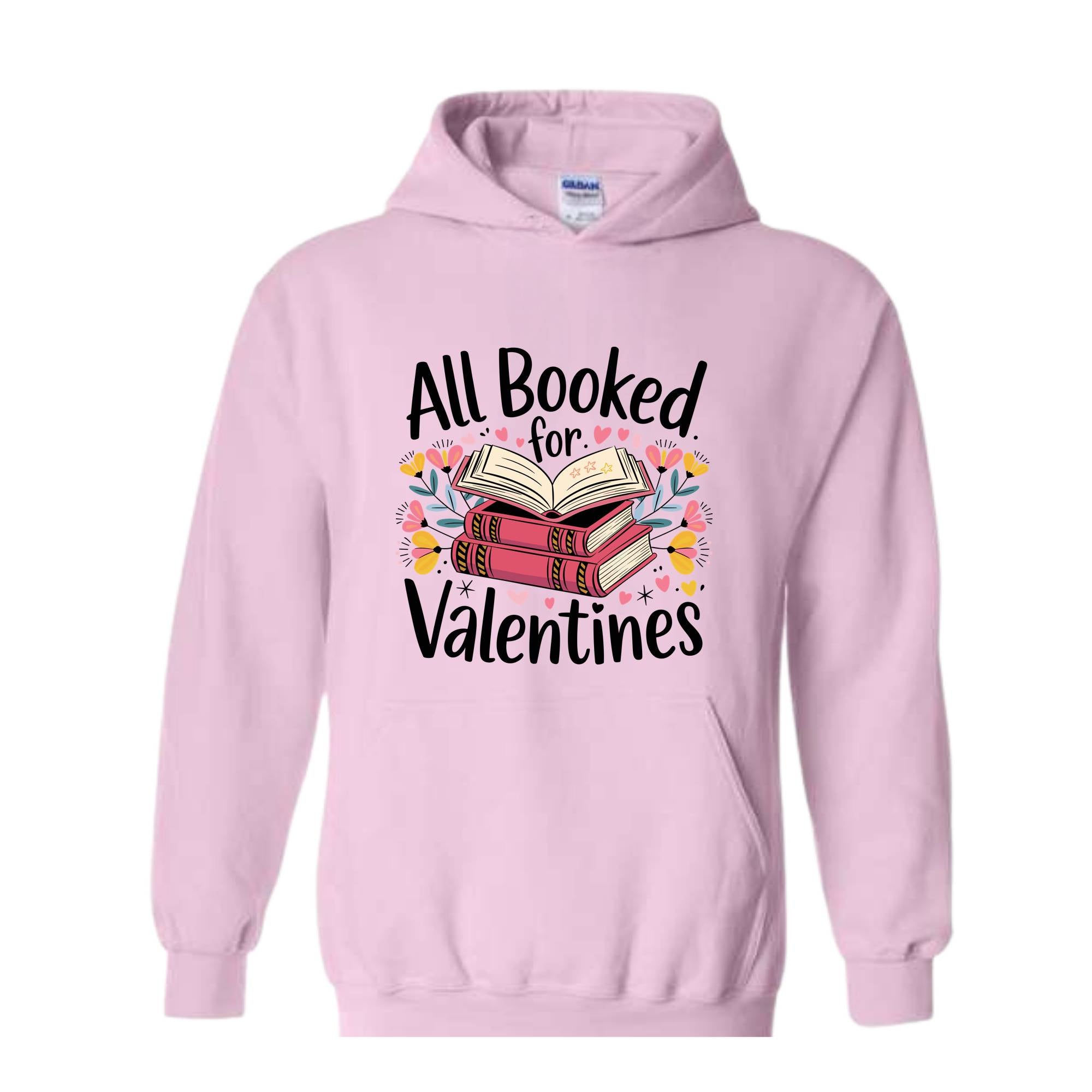 All Booked For Valentine Sweatshirt, Retro Valentine Hoodie, Books And Chocolates Hoodie, Vintage Valentines Hoodie, Cute Mom Hoodie