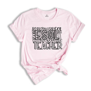 Esol Teacher T-Shirt, Second Language Tee, English Teacher Gift, English Language Teacher, ESL Teacher Shirt, ESL Squad