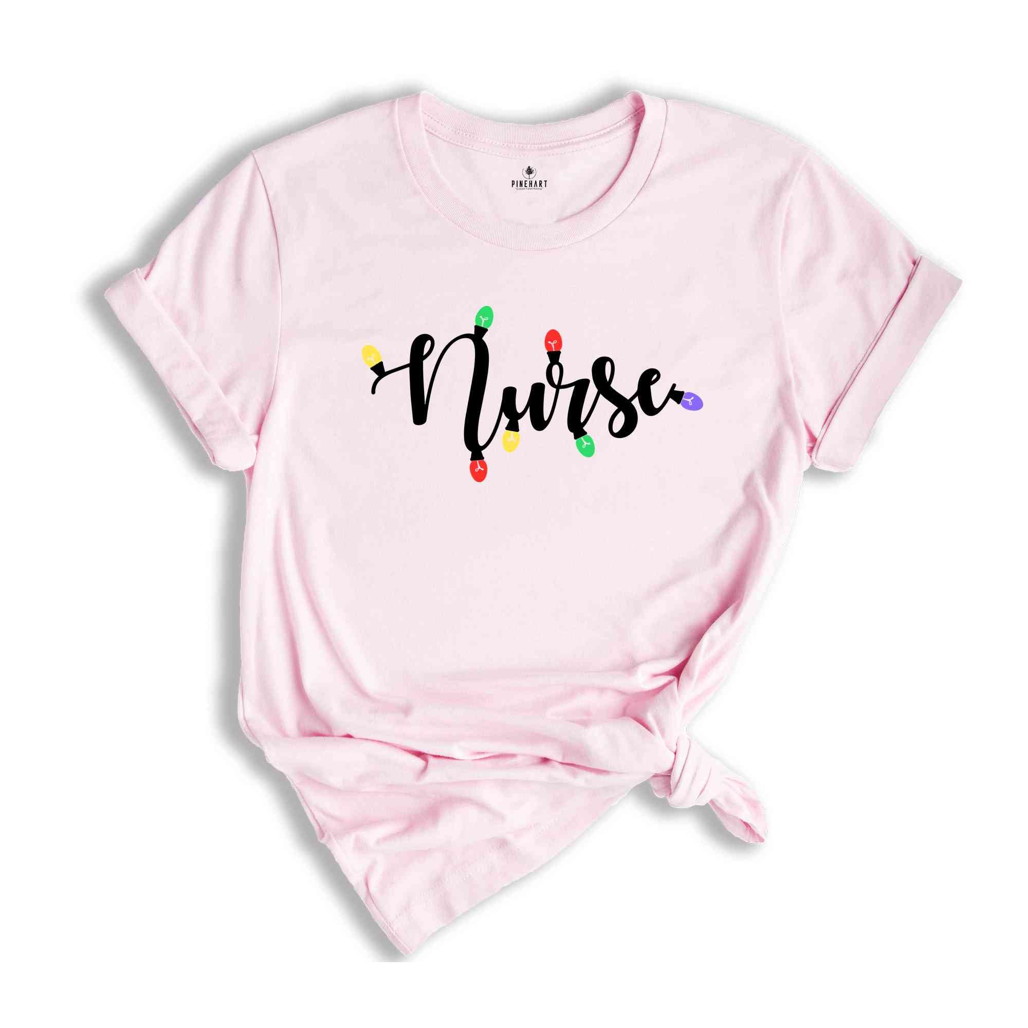 Christmas Nurse Shirt, Christmas Lights Nurse, Nurse Life Shirt, Nurse Appreciation, Cute Nurse Gift, Nurse Student Shirt, Nursing Tee