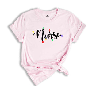 Christmas Nurse Shirt, Christmas Lights Nurse, Nurse Life Shirt, Nurse Appreciation, Cute Nurse Gift, Nurse Student Shirt, Nursing Tee