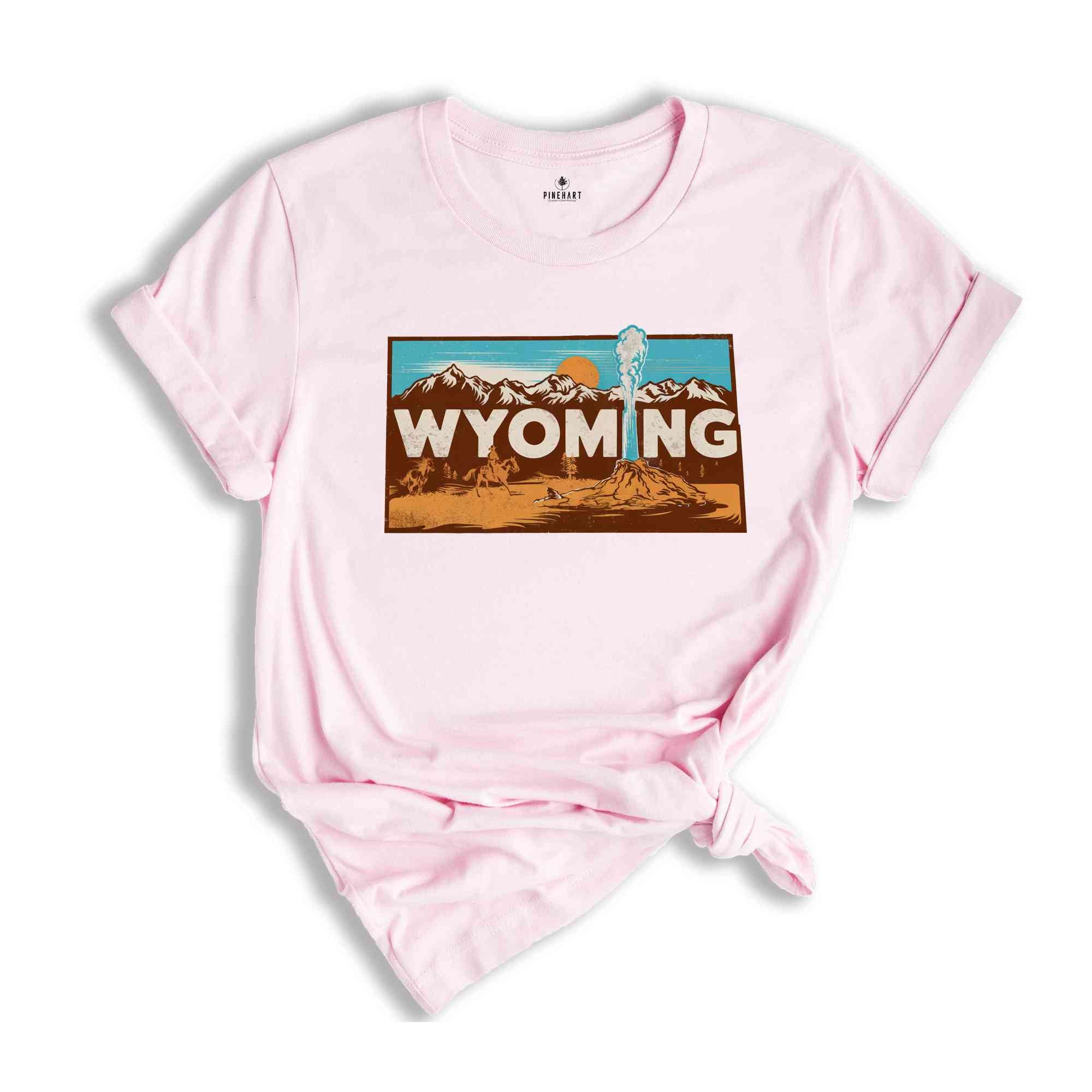 Retro State Of Wyoming Shirt, State Of Wyoming Shirt, State Shirt, Wyoming Shirt, Wyoming Lover Shirt, Family Trip Shirt, Travel Shirt