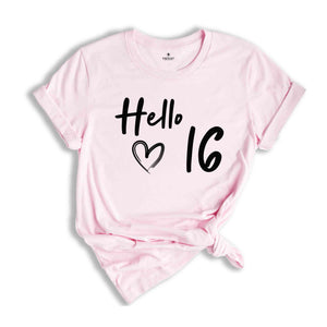 16th Birthday Shirt, Hello 16 T-Shirt, 2008 Birthday Shirt, 16th Birthday Gift, Seventeen And Fabulous, 16 AF Shirt, 2008 birthday women