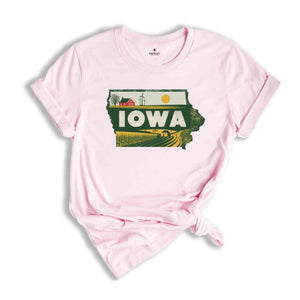 Retro State Of Iowa Shirt, State Of Iowa Shirt, State Shirt, Iowa Shirt, Iowa Lover Shirt, Family Trip Shirt, Travel Shirt