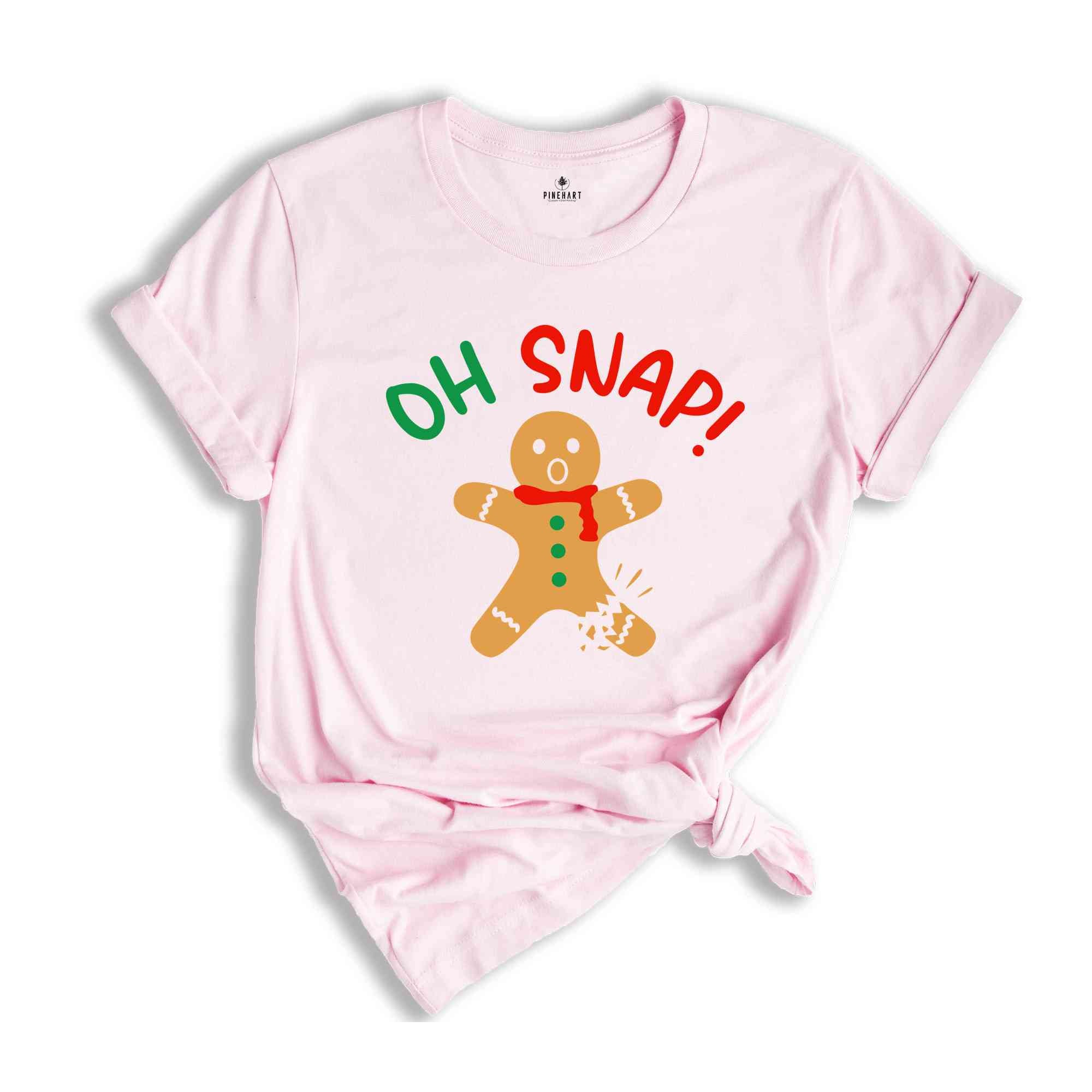 Oh Snap Christmas Gingerbread Shirt, Cute Christmas Vibes Shirt, Christmas Reunion Tee, Christmas Gift, Christmas Bakery Shirt