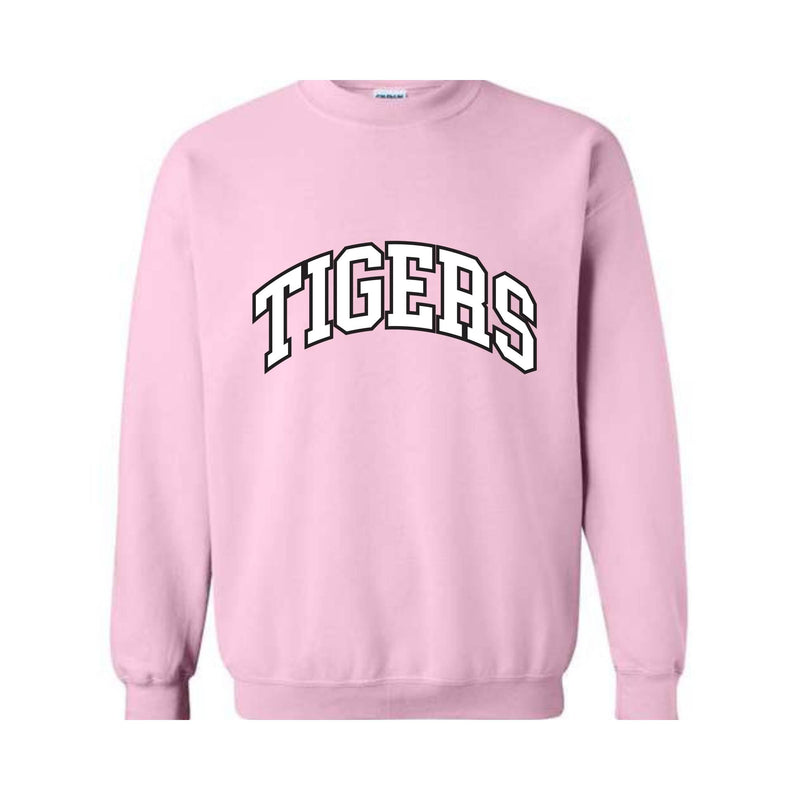 Team Mascot Sweatshirt, Tigers Mascot Sweatshirt, Tigers Team Spirit Sweatshirt, Tigers Fan Sweatshirt, Tigers School Sweatshirt