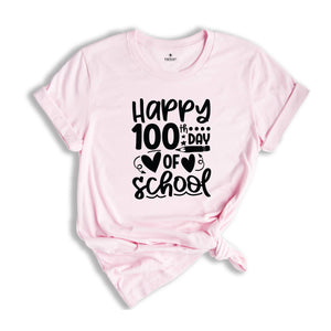 Happy 100th Day Of School Shirt, 100 Days Of School Shirt, Pencil Coquette Shirt, School Teacher Shirt, Teacher 100 Days Shirt, Pencil Shirt