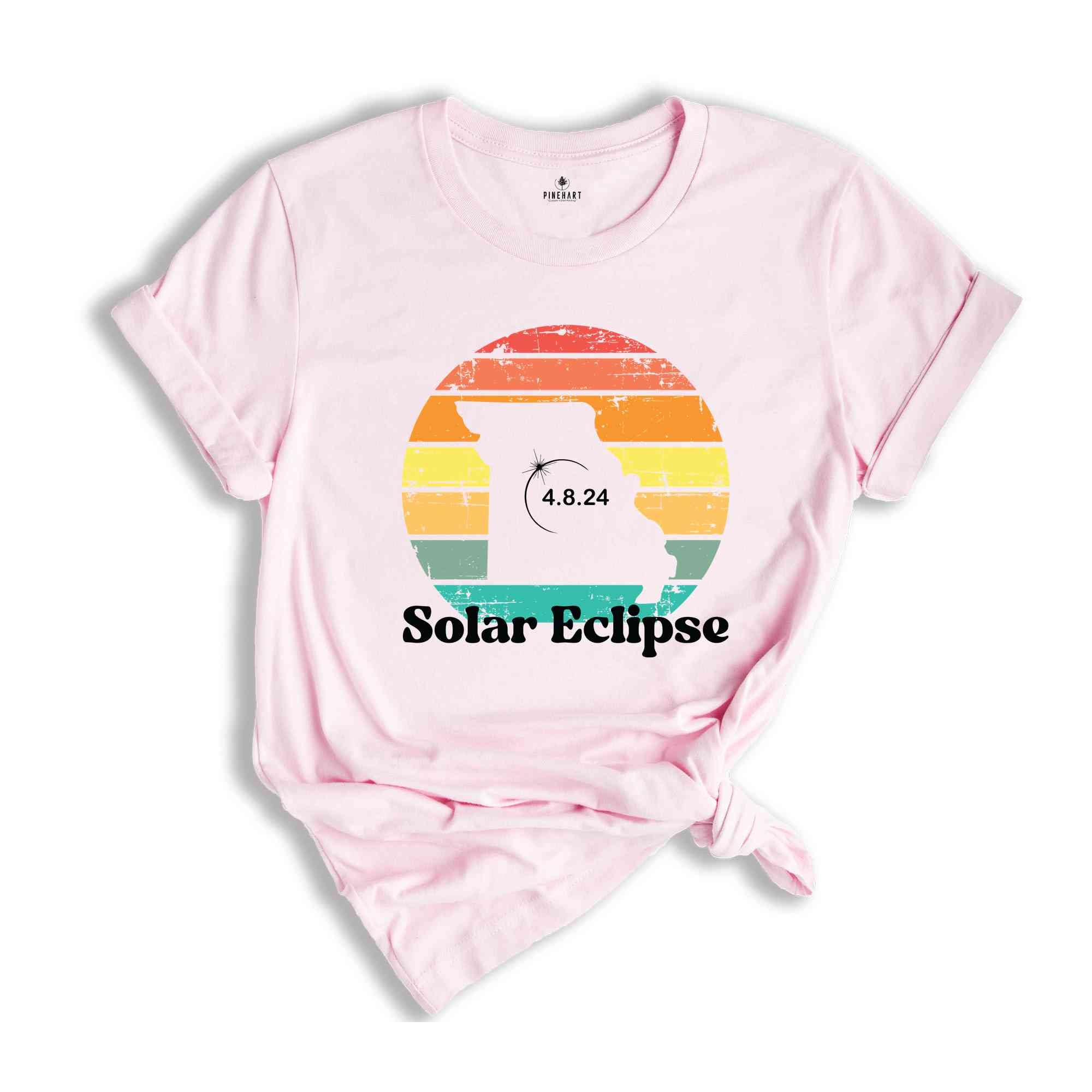 Missouri Solar Eclipse T-Shirt, April 8 2024 Solar Eclipse, Total Solar Eclipse Apparel, Solar Eclipse Shirt