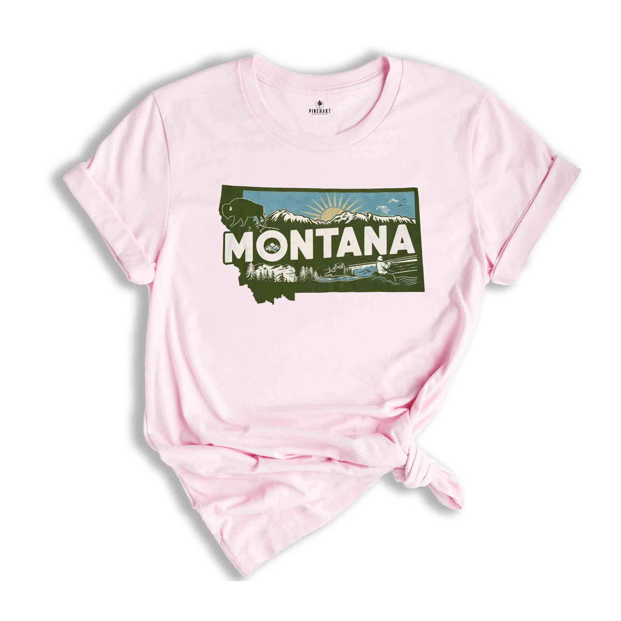 Retro State Of Montana Shirt, State Of Montana Shirt, State Shirt, Montana Shirt, Montana Lover Shirt, Family Trip Shirt, Travel Shirt