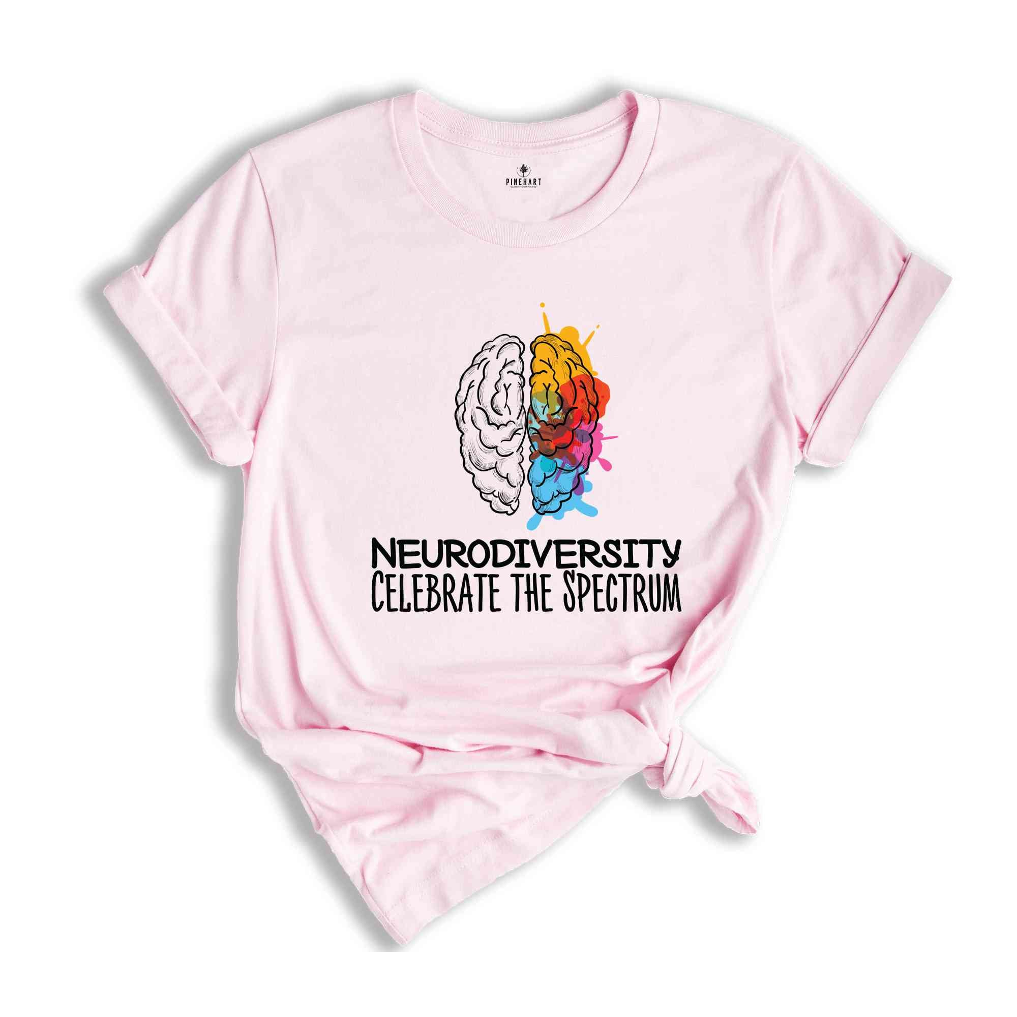 Neurodiversity Celebrate The Spectrum Shirt, Brain Autism Shirt, Neurodiversity Shirt, Autism Awareness Shirt, Autism Support Shirt