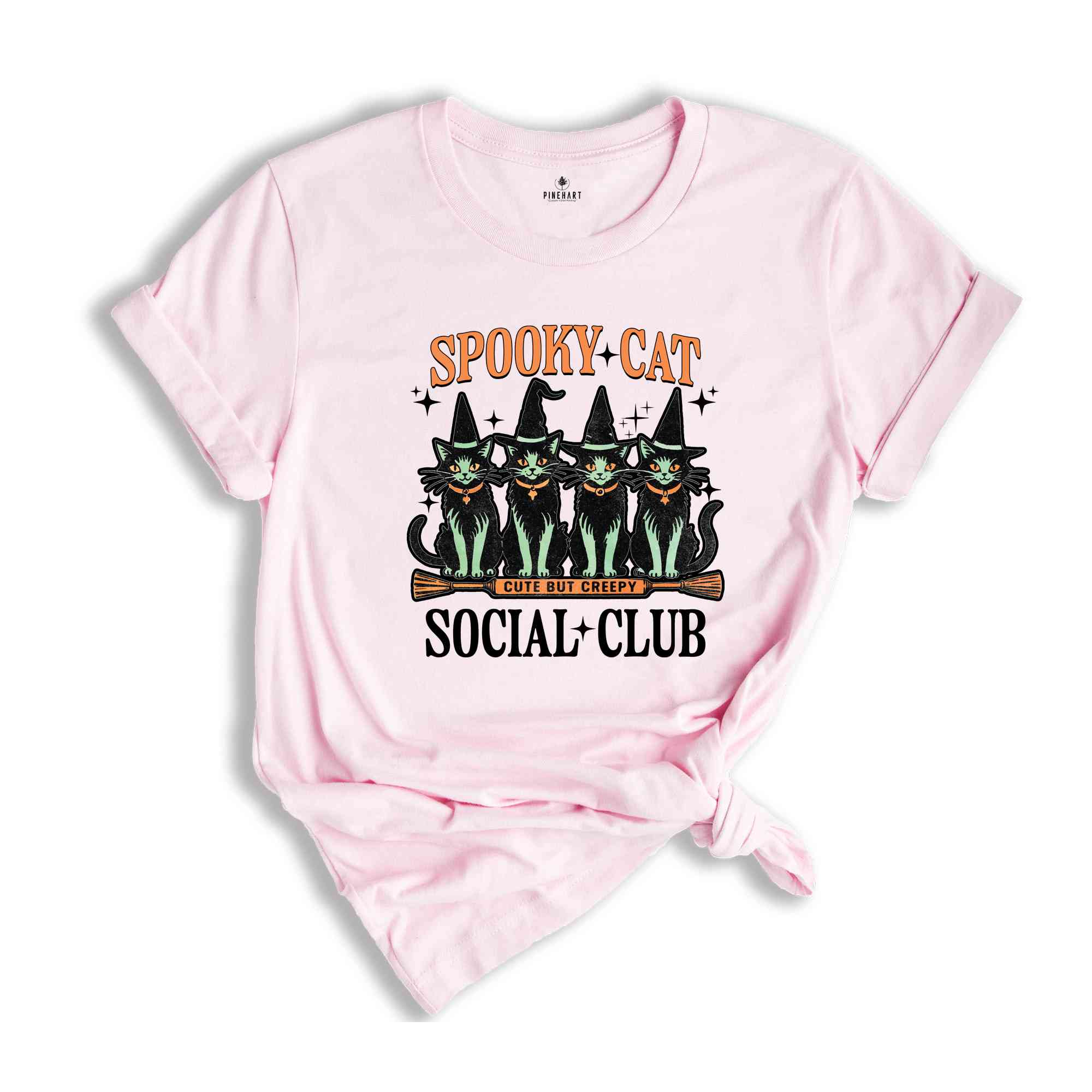 Spooky Cat Social Club Shirt, Cute But Creepy Shirt, Cool Halloween Cats Shirt, Halloween Shirt, Funny Halloween Shirt, Cats Shirt