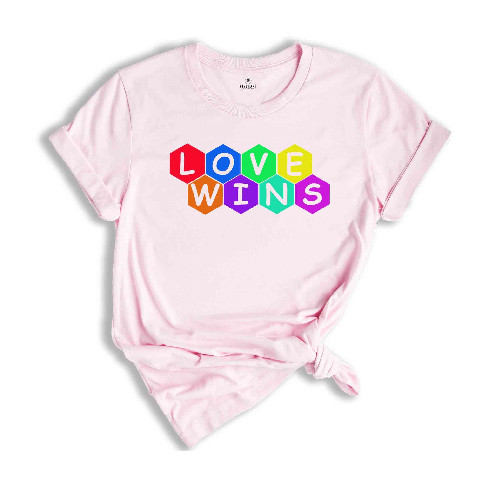 Love Wins Shirt, LGBTQ+ Shirt, Pride Month Shirt, Equal Rights Shirt,Lgbtq Proud Ally, Pride Parade 2024,Equality Tshirt