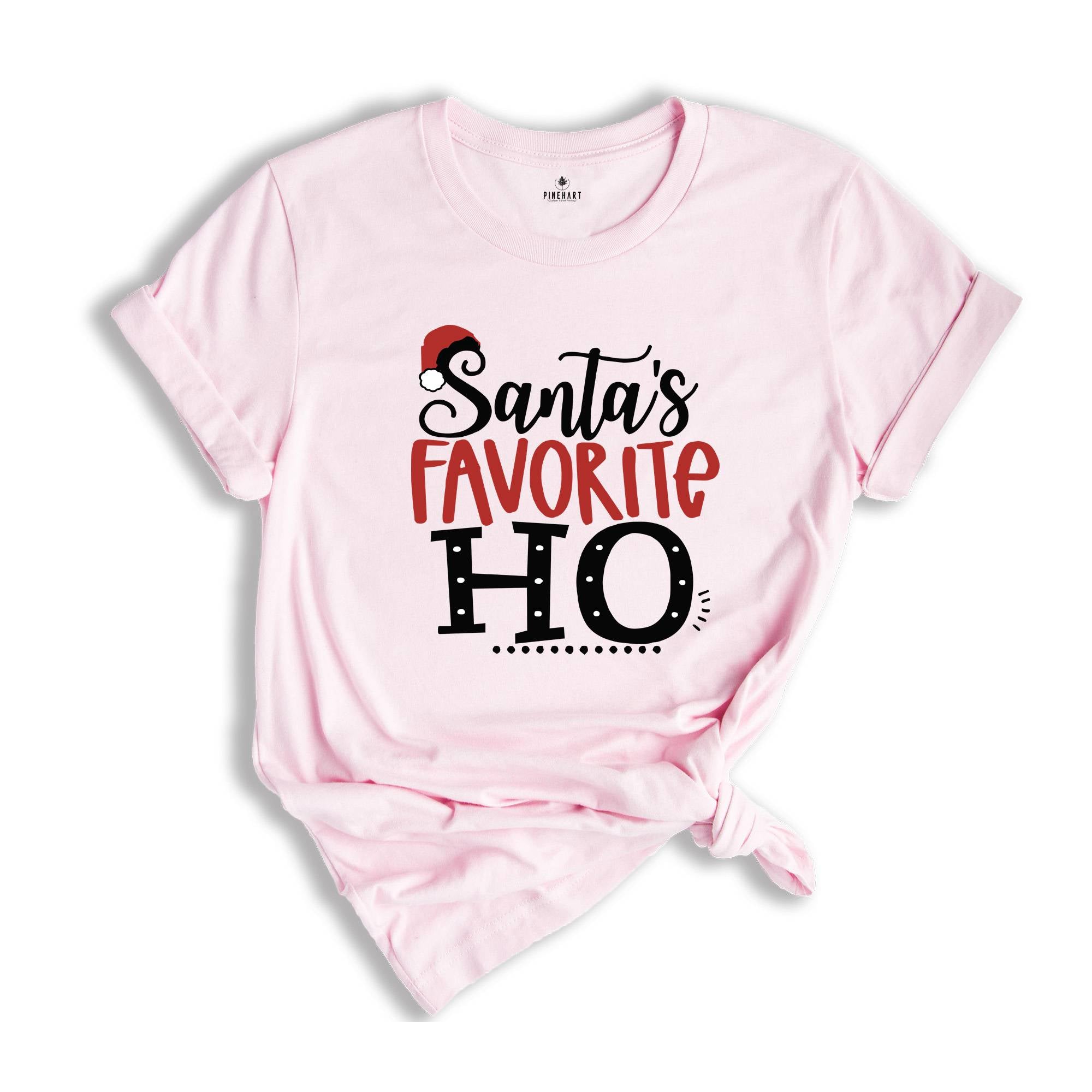 Christmas Santa Shirt, Santa's Favorite Ho Shirt, Matching Christmas T-Shirt, Christmas Couple Gift, Holiday Vibes Tee