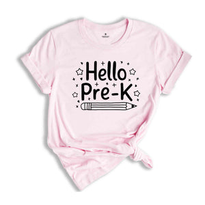 Hello Pre K Grade Shirt, Pre K Grade Teacher Shirt, Teacher Gift, Gift for Teachers, Pre K Grade Teacher,Back to School Shirt