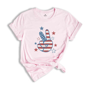 America Peace Sign Shirt, America Peace Shirt, Patriotic Shirt, Republican Shirt, USA Flag Shirt, 4th Of July Shirt, America Freedom Shirt