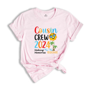 Cousin Crew 2024 T-Shirt, Summer Vacation Tee, Family Matching Shirts, Cousin Matching Shirts, Cousin Vacation Shirts