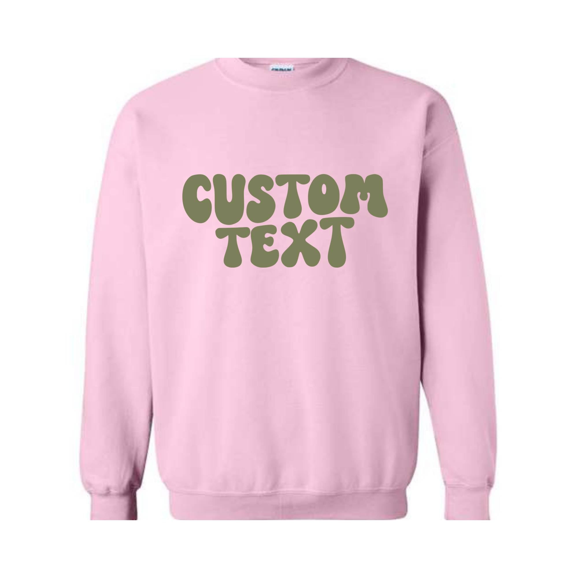 Custom Retro Wavy Hoodie, Personalised Retro Hoodie, Custom Text Hoodie, Custom Sweatshirt, Groovy Text Hoodie, Custom Gift