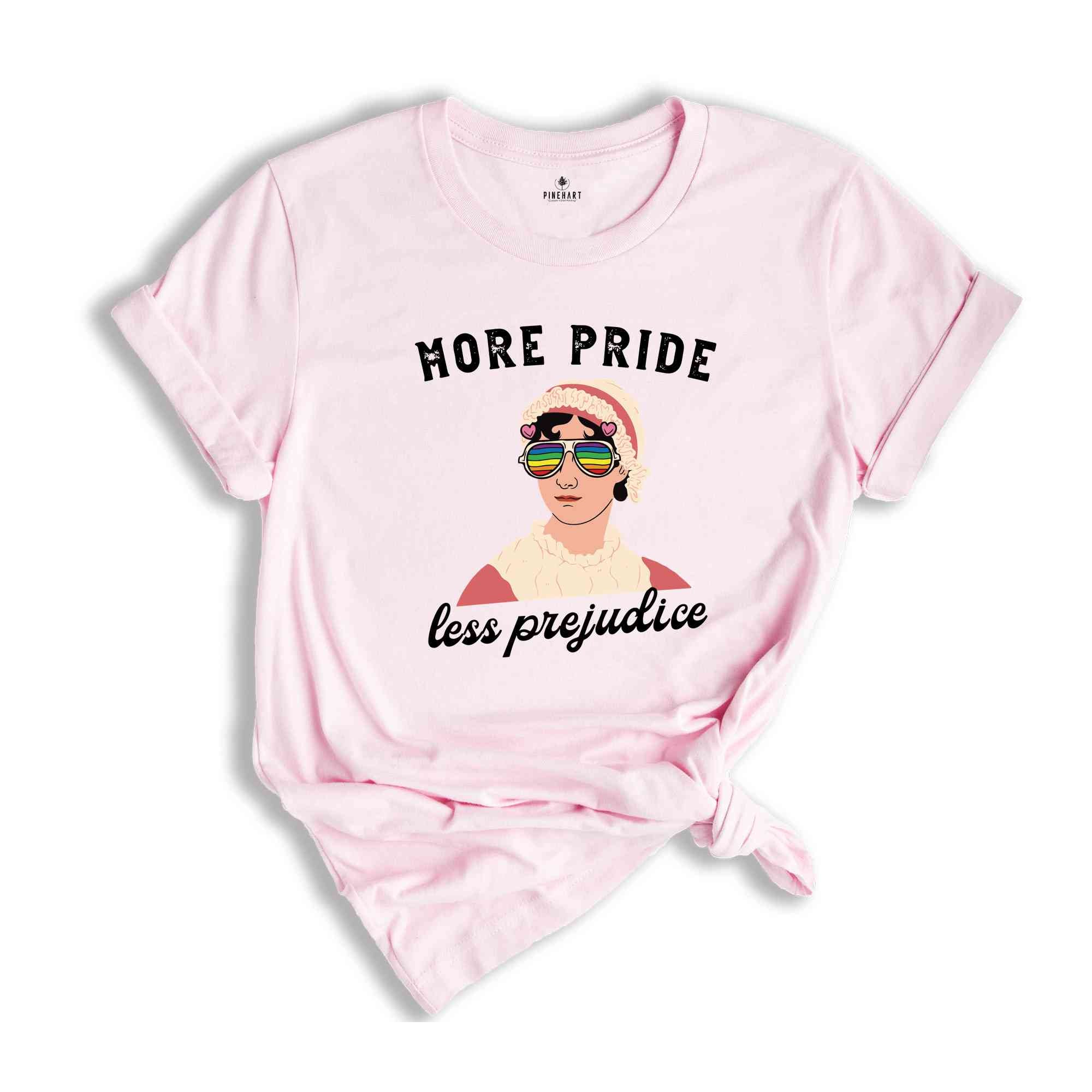 More Pride Less Prejudice Shirt, LGBTQ Tee, Groovy Pride Sweatshirt, Proud Ally T-Shirt, Pride Month Gift, Pride Ally Shirt