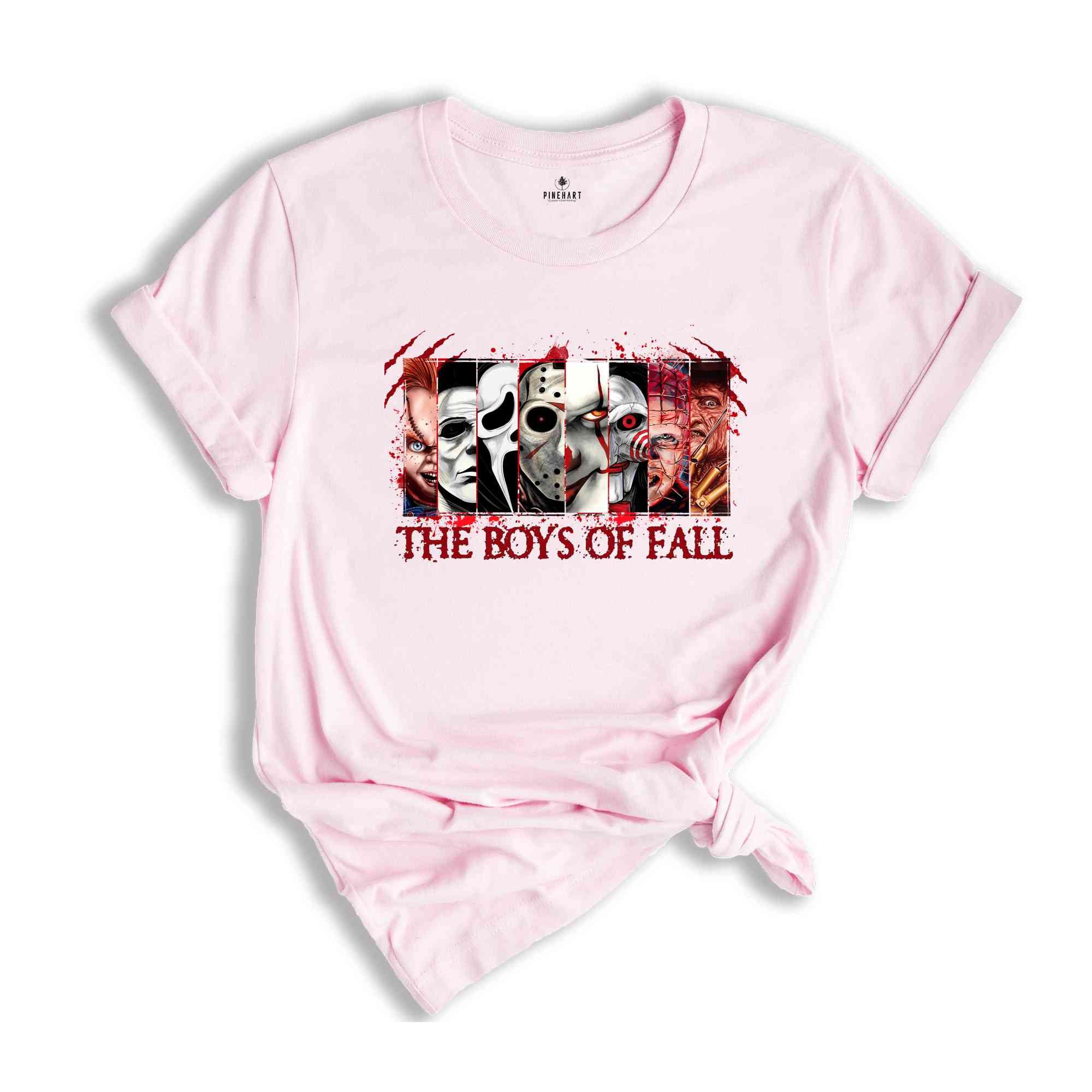 The Boys of Fall T-Shirt, Horror Movie Characters Tee, Spooky Season Shirt, Halloween T-Shirt, Halloween Horror Gifts