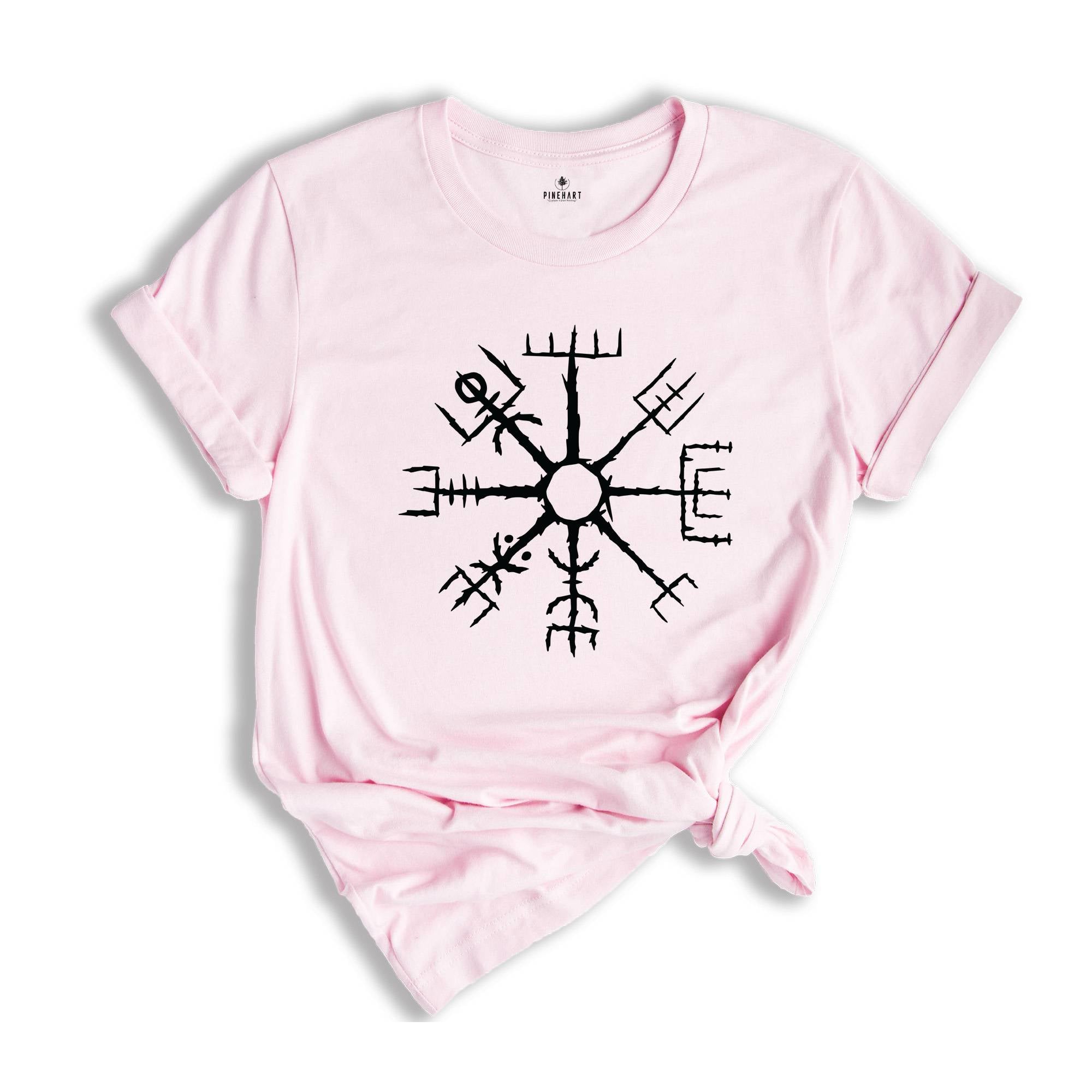 Vegvisir Shirt , Norse Mythology , Icelandic ,Nordic Icelandic Compass , Iceland Symbol,Iceland Travel Gifts ,Runic Compass ,Nordic Shirt