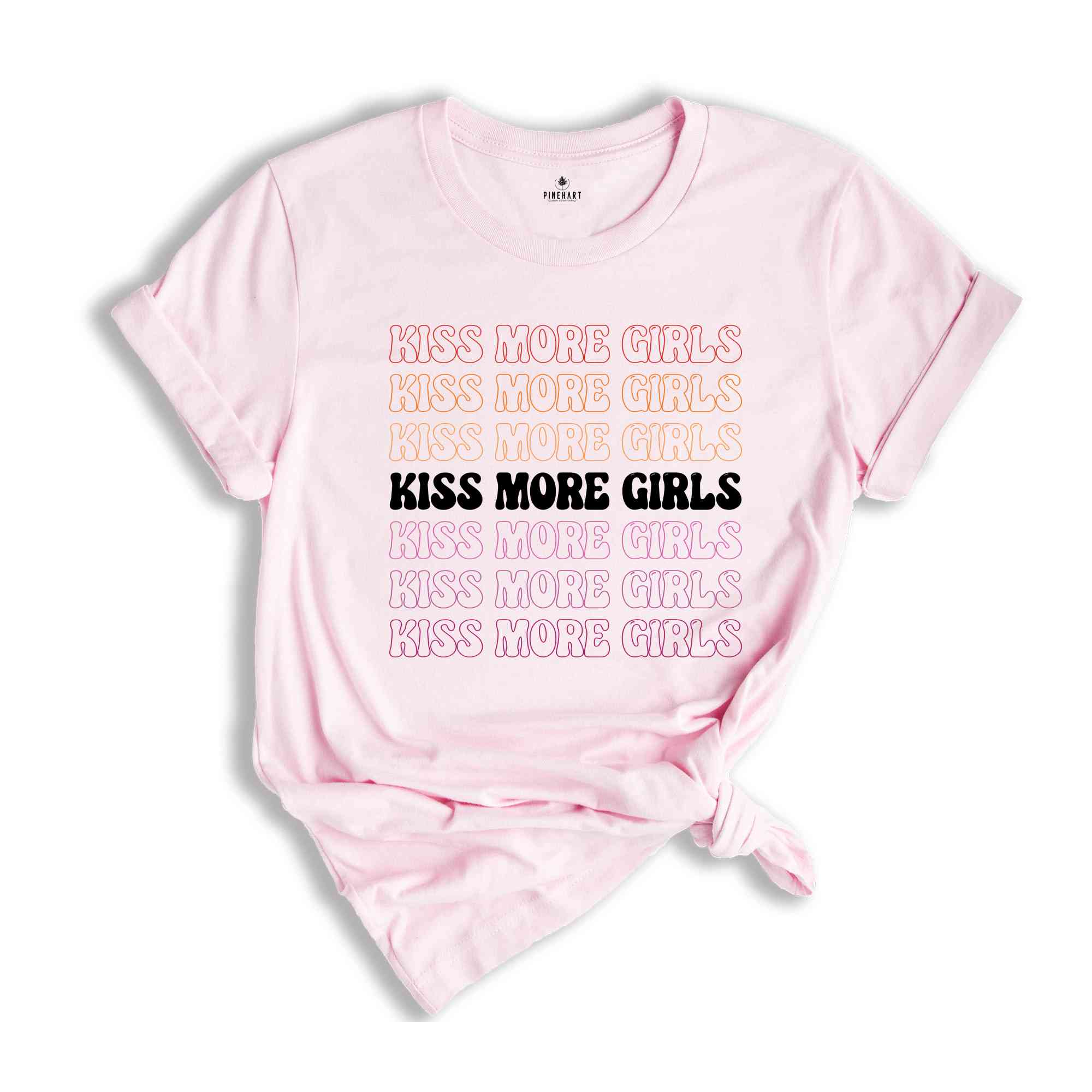 Kiss More Girls LGBT Shirt, Lesbian Pride, LGBTQ Pride Tee, Rainbow Pride Shirt, Pride Ally Tee, Love Is Love Shirt, Social Justice Shirt