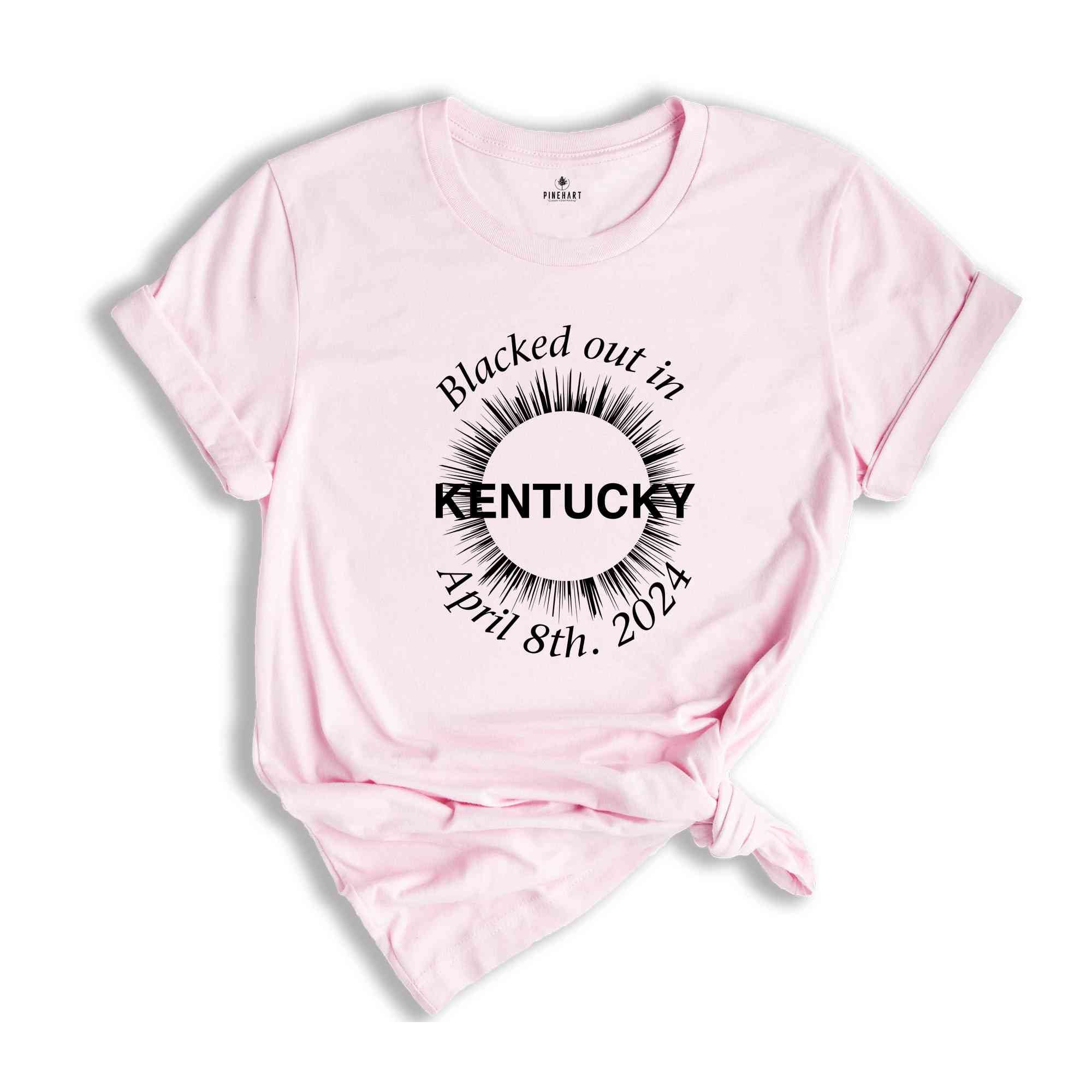 I Blacked Out In Kentucky Shirt, Kentucky Total Solar Eclipse Shirt, Celestial Shirt, Eclipse Event 2024 Shirt, April 8th 2024